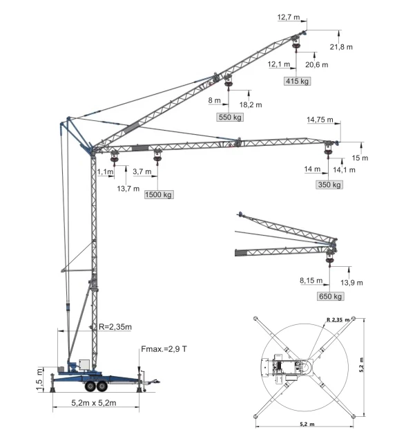 LT 14.14 XP Trailer Crane Diagram